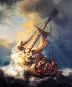 The Storm On The Sea Of Galilee 5D Diamond Painting