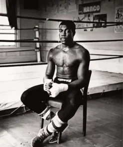 Black And White Frank Bruno 5D Diamond Painting