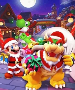 Christmas Browser Mario 5D Diamond Painting