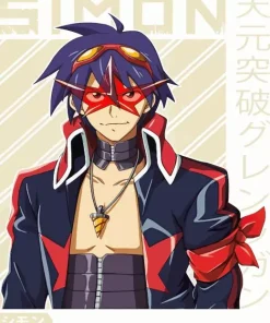 Simon The Digger Gurren Lagann 5D Diamond Painting