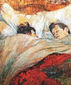 The Bed By Toulouse Lautrec 5D Diamond Painting