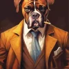 Brown Boxer Dog 5D Diamond Painting