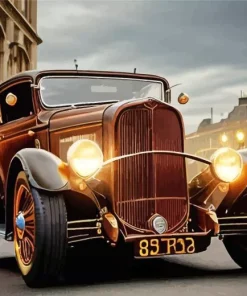 Brown Old Car 5D Diamond Painting
