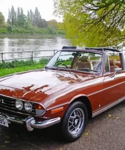 Brown Triumph Stag Car 5D Diamond Painting
