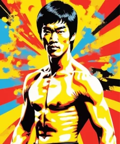 Bruce Lee Pop Art 5D Diamond Painting
