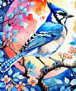 Florida Blue Jay 5D Diamond Painting
