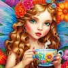 Flower And Coffee 5D Diamond Painting