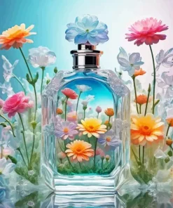 Flower Perfume Bottle 5D Diamond Painting