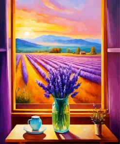 Flowers On A Window Ledge 5D Diamond Painting