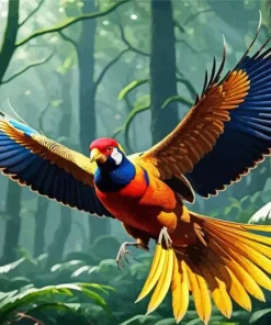 Flying Pheasant Art 5D Diamond Painting