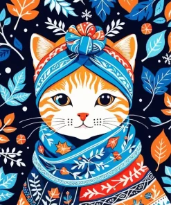 Folkart Cat 5D Diamond Painting