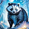 Forest Badger Animal 5D Diamond Painting