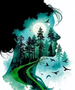 Forest Silhouette 5D Diamond Painting