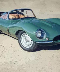 Green Jaguar Xkss 5D Diamond Painting