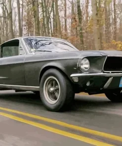 Grey Ford Mustang Supernatural 5D Diamond Painting