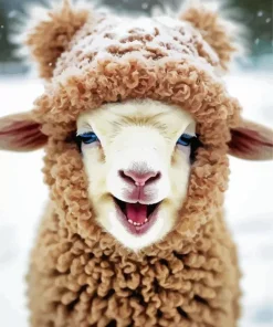 Lamb Fluffy 5D Diamond Painting