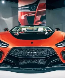 Orange Laraki Car 5D Diamond Painting