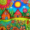 Whimsical Landscape 5D Diamond Painting