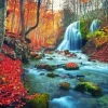 Autumn Forest River 5D Diamond Painting