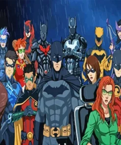 Batfamily Animation 5D Diamond Painting