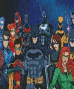 Batfamily Animation 5D Diamond Painting