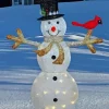 Black Hat Snowman With Bird 5D Diamond Painting