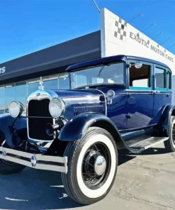 Blue 1929 Ford Model A 5D Diamond Painting