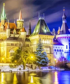 Budapest Vajdahunyad Castle 5D Diamond Painting