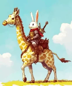 Bunny And Giraffe 5D Diamond Painting