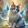 Butterfly Cat 5D Diamond Painting