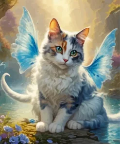 Butterfly Cat 5D Diamond Painting