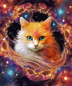 Cat Galaxy 5D Diamond Painting