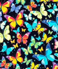 Colorful Butterflies 5D Diamond Painting