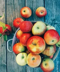 Fresh Apples Bucket 5D Diamond Painting