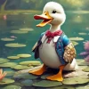 Little Duck And Flower 5D Diamond Painting