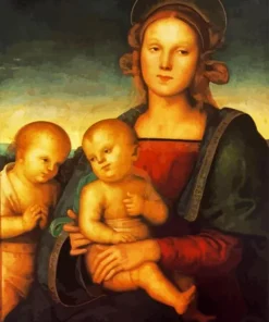 Madonna With Child And Little St John 5D Diamond Painting