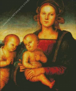 Madonna With Child And Little St John 5D Diamond Painting