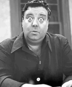 Monochrome Jackie Gleason 5D Diamond Painting