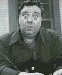 Monochrome Jackie Gleason 5D Diamond Painting