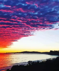 Sunsnet Butterfly Beach 5D Diamond Painting