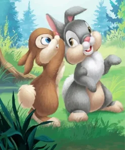 Thumper And His Sister Bambi 5D Diamond Painting