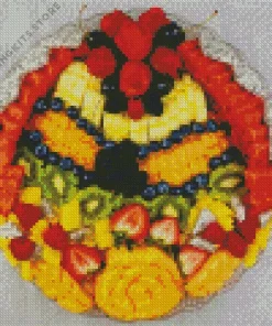 Tropical Summer Fruits Plate 5D Diamond Painting