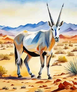 Wild Oryx Bull 5D Diamond Painting