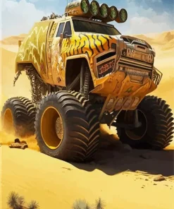 Yellow Buggy 5D Diamond Painting