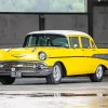 Yellow Buick Bel Air 5D Diamond Painting