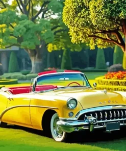Yellow Buick Skylark 5D Diamond Painting
