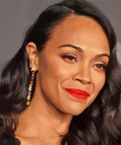 Zoe Saldana Actress 5D Diamond Painting