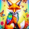 Fox With Butterfly Wings 5D Diamond Painting