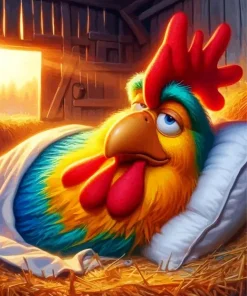 Aesthetic Funny Chicken Art 5D Diamond Painting