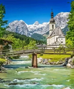 Bavarian Alps 5D Diamond Painting